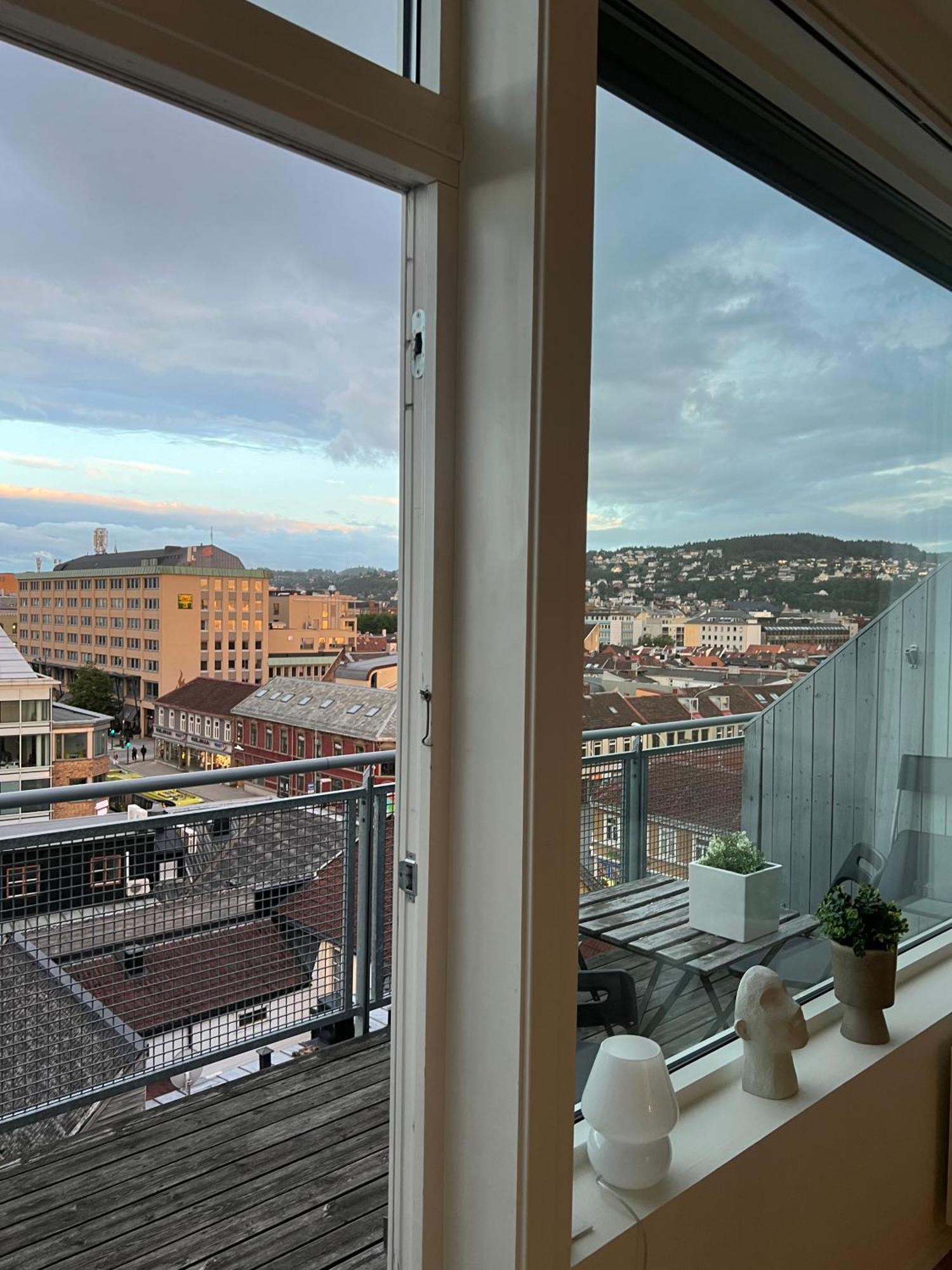 Апартаменты Penthouse In Trondheim City Centre Экстерьер фото